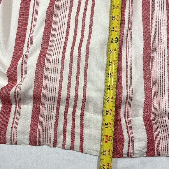For The Republic Red & White Tassel‎ Striped Ruffle Bell Sleeves Dress Size S - Picture 10 of 11